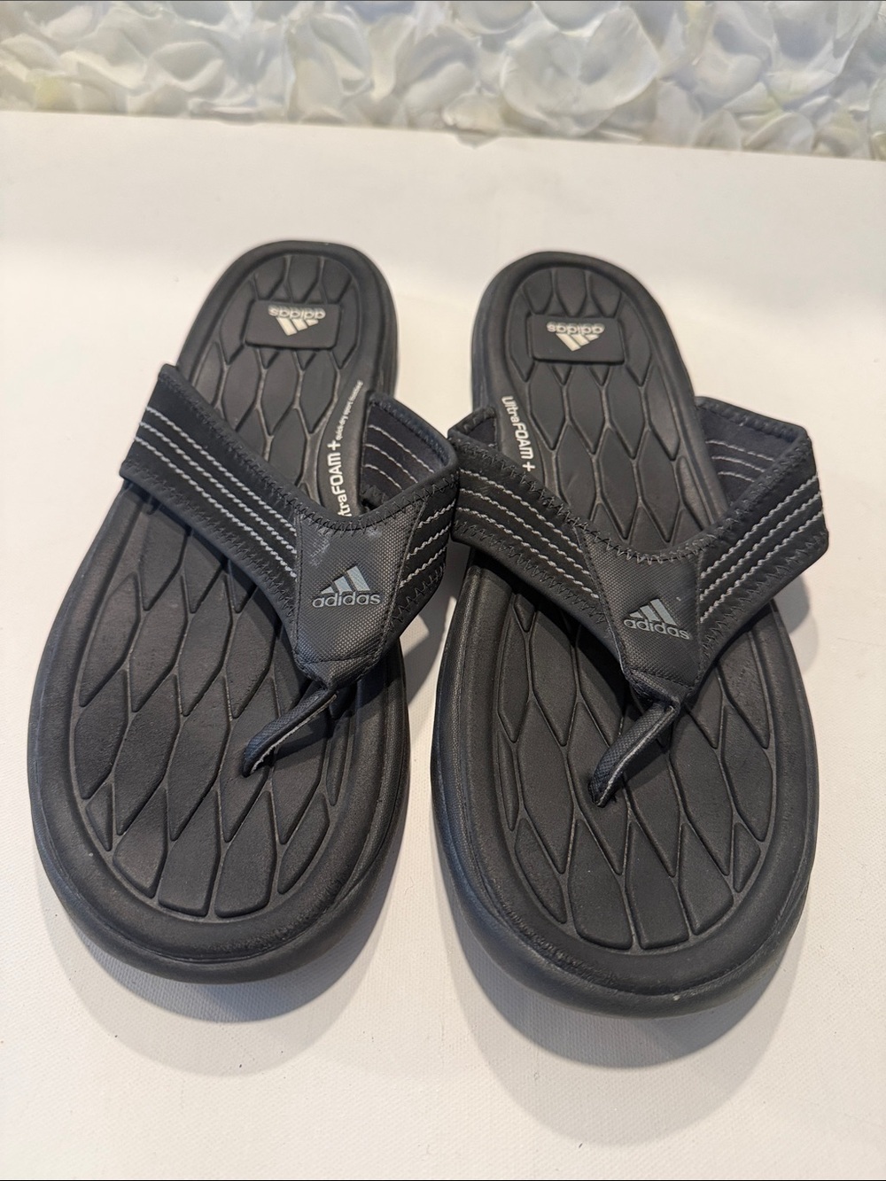 adidas Black Foam Comfort Thong Sandals